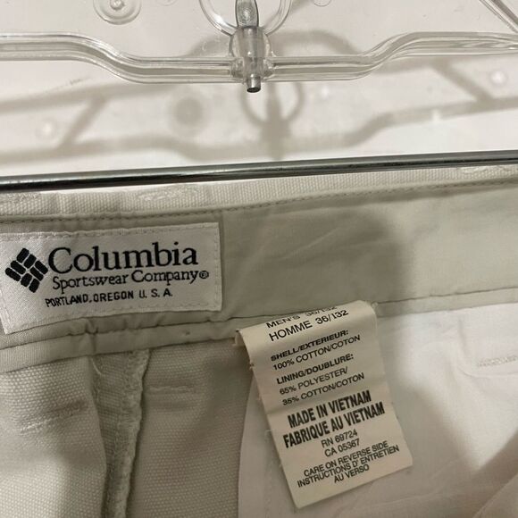 Mens columbia pants 36x32 Chino khaki - Picture 12 of 12